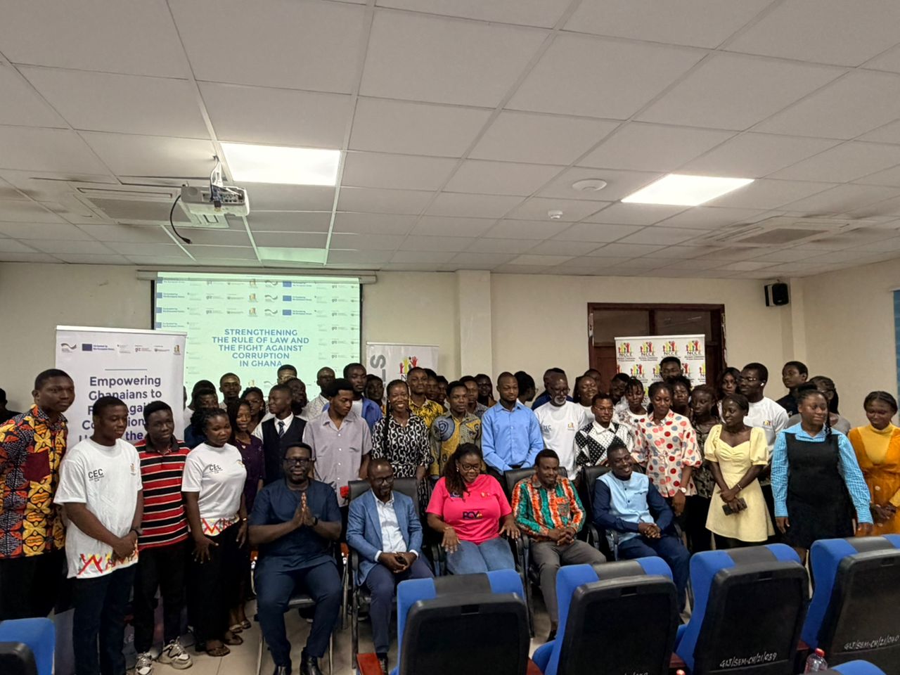 NCCE officials, UNIMAC students and guests at the Civic Education Club inauguration