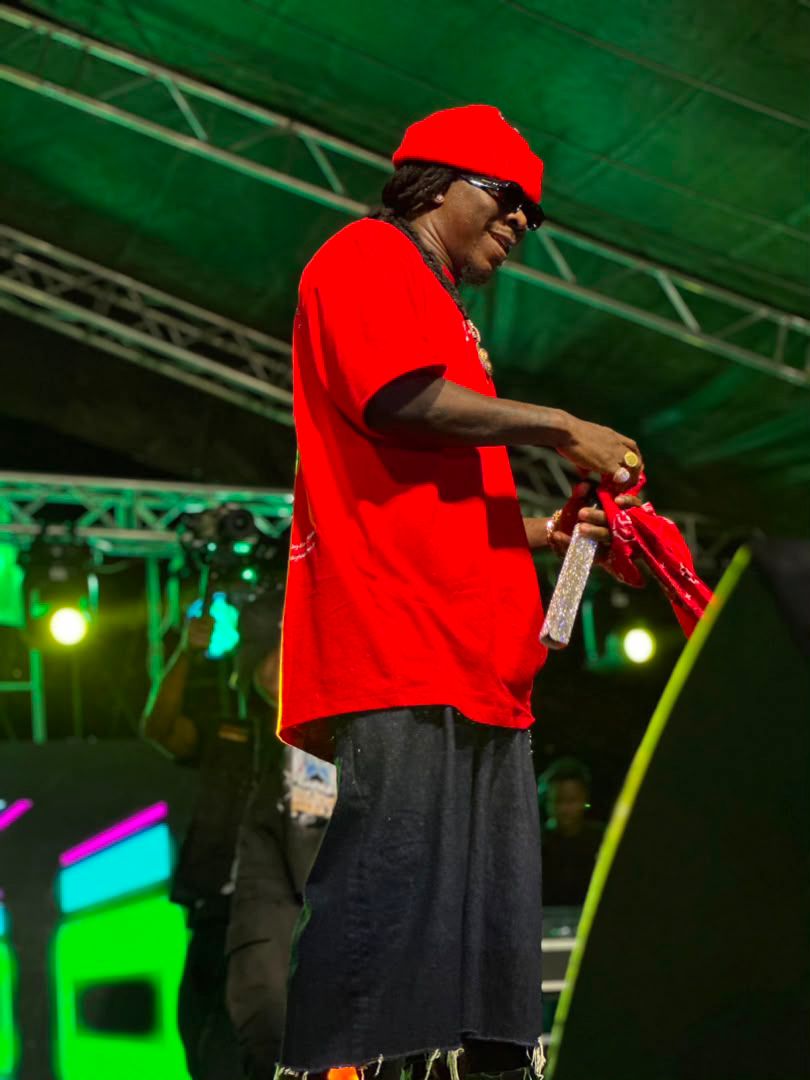 Stonebwoy on stage during the UniMAC SRC Artiste Night